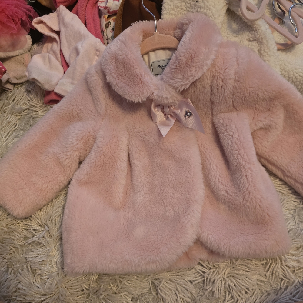Mayoral Pink Pea Coat for Kids